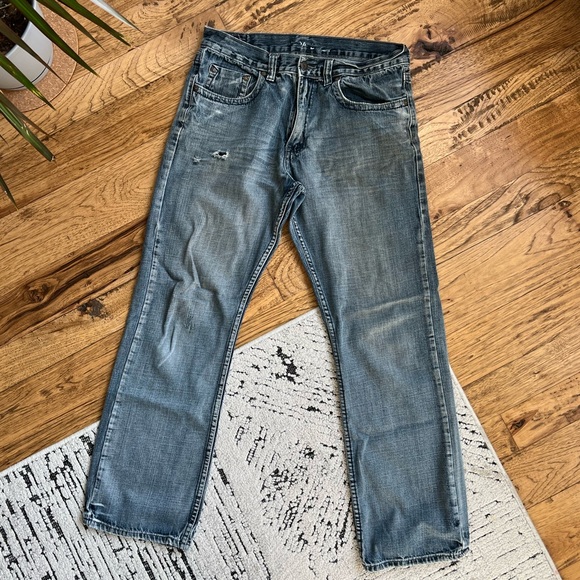Mens Jeans Distressed 32x32 - Picture 1 of 9
